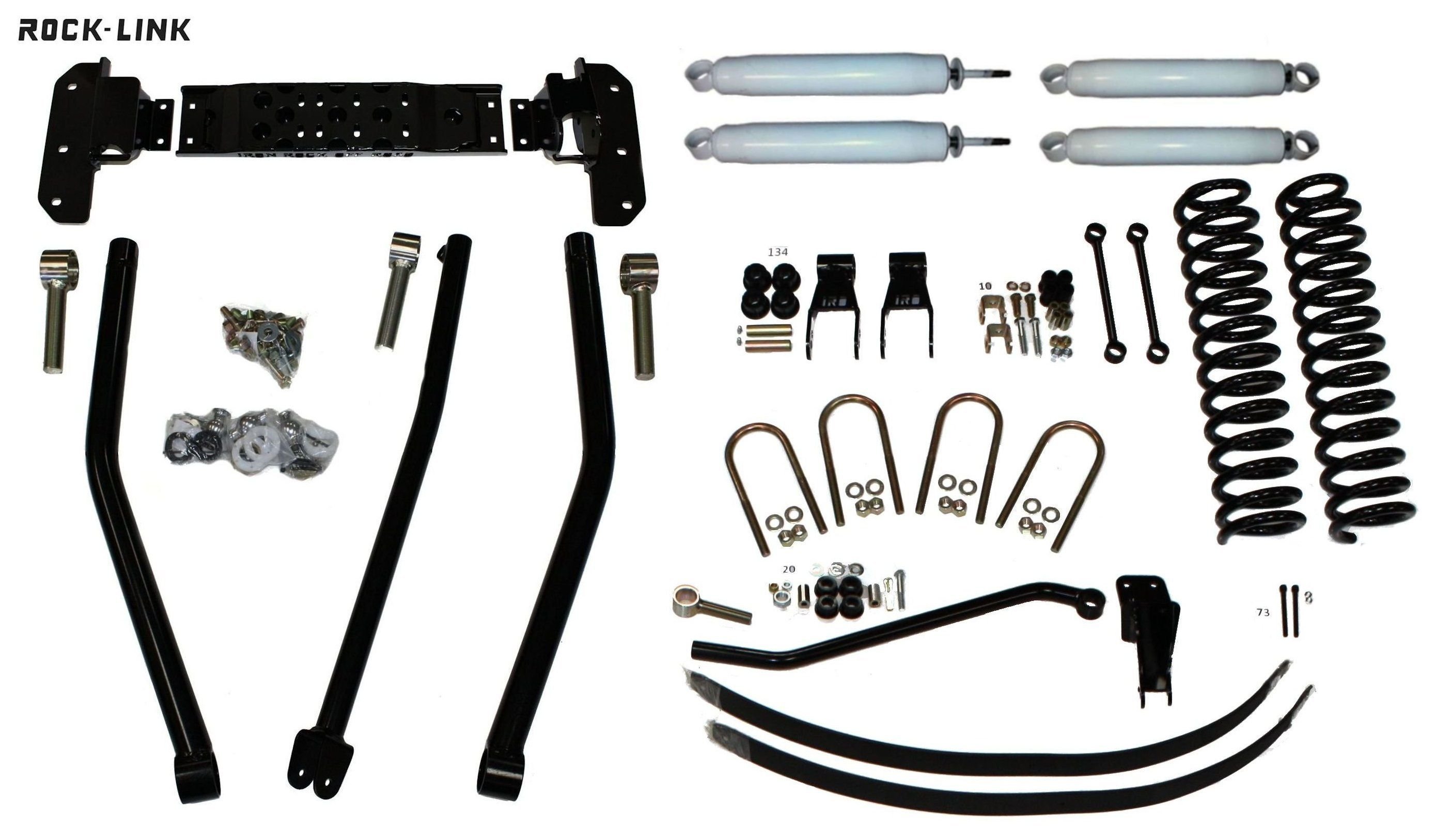 Iron Rock Off Road XJ 4" ROCKLINK Long Arm Lift Kit